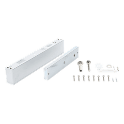 Chapa Magnética Electromagnética / 280 kg (600 lbs) / 12/24 VCC / LED Ultra-brillante / Sensor NO/NC / Aluminio Anodizado