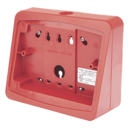 Caja de Montaje en Superficie / Para Anunciador Remoto / Ángulo 15° / Entradas 1/2 in NPT / Color Rojo
