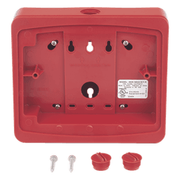Caja de Montaje en Superficie / Para Anunciador Remoto / Ángulo 15° / Entradas 1/2 in NPT / Color Rojo
