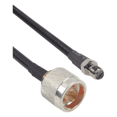 Cable LMR-240 de 60 cm (23.62 pulgadas) con Conectores N Macho y SMA Hembra.