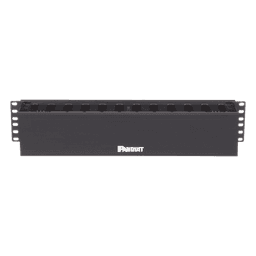 Organizador de Cables Horizontal / Rack 19in / 2UR / Frontal / PatchLink / ABS