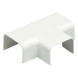 Accesorio en T para Canaleta / ABS Resistente a Impactos / UL94V-0 FT4 / 0 a 50°C / Blanco Mate