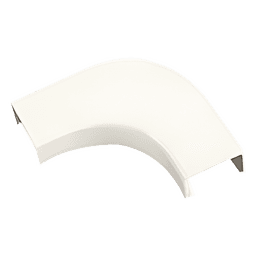 Curva de radio controlado / Canaleta LD5 / ABS UL94V-0 FT4 / Blanco mate / 0 a 50°C