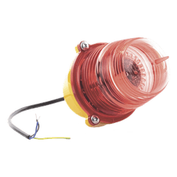 Estrobo LED de Obstrucción / Rojo / 32.5 cd / IP66 / 75-220 VCA / 100,000 h / -55°C a 70°C