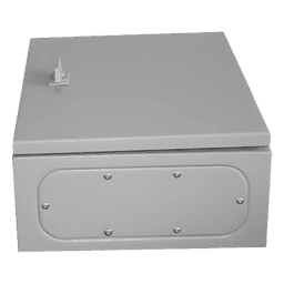 Gabinete de Acero IP66 / 400x400x200 mm / IK10 / Placa Trasera Galvanizada / Cierre con Llave / 15.7x15.7x7.9 in