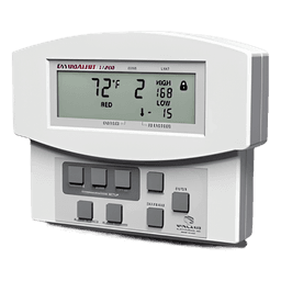 Detector de temperatura y humedad / 4 zonas / -50°C a 150°C / 4 salidas de relé / LCD / 8 eventos de alarma