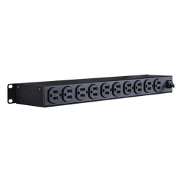 PDU Básico Rack / 10 Salidas NEMA 5-15R / 15 Amp / 120 Vca / 1U / Cable 4.5 m (14.8 ft)