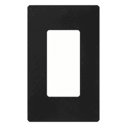 Placa de pared Satin Colors de 1 espacio sin tornillos visibles, acabado satinado color Midnight, para atenuadores e interruptores Lutron Maestro, Diva, Skylark y controles Pico