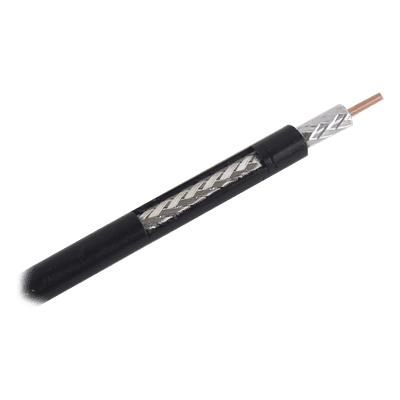 RG-8X, Metro de Cable Coaxial de Baja Pérdida, Malla de Aluminio, Conductor Central de Cobre, 50 Ohms