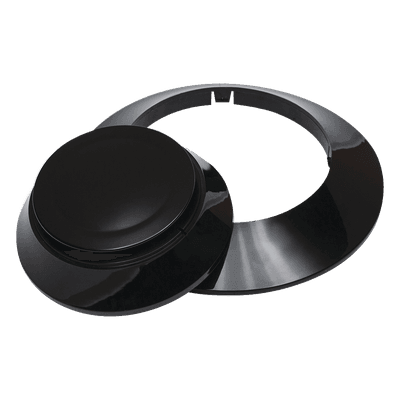 Kit de Acabado para Base de Detectores / 10 Cubiertas y 10 Anillos Embellecedores / Color Negro / Compatible con Series IDP y SK