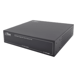 Transceptor Activo / 8 Canales / Video + PoC / UTP Cat 5e/6 / 150 m (492.1 ft) en 4K / 200 m (656.2 ft) en 5 MP / 36 Vcc a 12 Vcc / Rack 19"