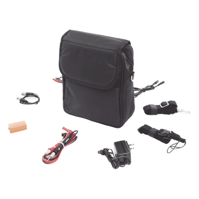 Kit de Accesorios para Probadores de Vídeo / Maleta de Transporte / Fuente 12VDC 2000mA / Cable BNC 30cm / Cinturón Ergonómico / Puntas de Multímetro