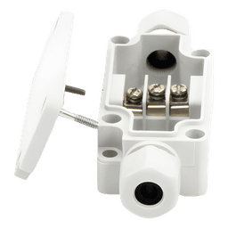 Caja de Conexión Exterior / IP66 / 3 Líneas / Terminales Tipo Herradura / Calibre 12-22 AWG / -40°C a +120°C