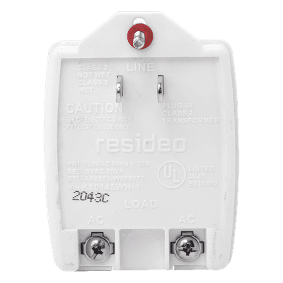 Transformador de Pared / 120 Vca a 9 Vca / 25 VA / Clase 2 / UL Listado / Montaje en Pared