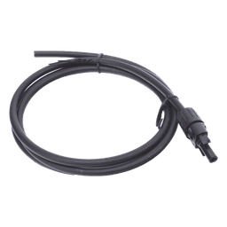 Cable Fotovoltaico 1.5 m, Negro, Calibre 10 AWG con Terminal MC4-H en un Extremo