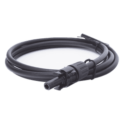 Cable Fotovoltaico 1.5 m, Negro, Calibre 10 AWG con Terminal MC4-H en un Extremo