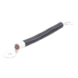 Cable para Baterías, 0.2m, Negro, Calibre 2 AWG con Terminales de Ojo en Ambos Extremos