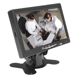 Monitor TFT-LCD / 7 Pulgadas / Resolución 1024x600 / Brillo 300 cd/m² / Entradas HDMI VGA RCA / Operación -20 a 70 °C