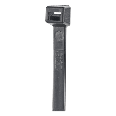 Cincho de Nylon 6.6 StrongHold™, 300mm largo x 3.6mm ancho, Color Negro, Exterior Resistente a Rayos UV, Paquete de 100pz