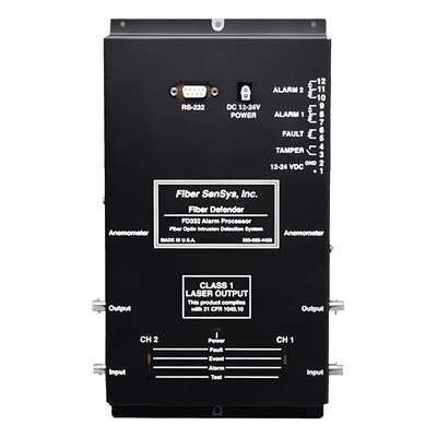 Sensor de Seguridad Perimetral de 2 Zonas / Detección por Fibra Óptica Sensitiva/ 500 Metros de protección por zona