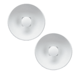 Antena Modular Dual Slant / Ganancia Ajustable 8-25 dBi / Frecuencia 4.9-6.4 GHz / Apertura 8° / Aluminio Fundido / 42.9 cm (16.9 in) Diámetro