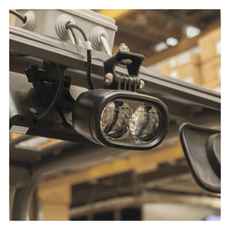 Luz LED de advertencia peatonal de punto azul para montacargas y vehiculos