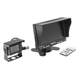Sistema de Reversa Vehicular / Monitor LCD 7'' / Cámara CMOS IR 18 LEDs / Soporte Dual Cámara / Cable 20 m (65.6 ft)