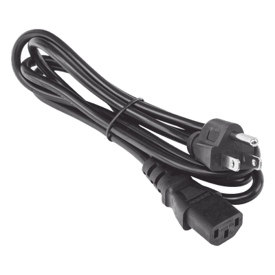 Cable de Alimentación Eléctrica / 120-240 Vca / 18 AWG / 1.8 m (5.91 ft) / IEC 320C13 a NEMA 5-15P / Trifásico con Tierra