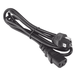 Cable de Alimentación Eléctrica / 120-240 Vca / 18 AWG / 1.8 m (5.91 ft) / IEC 320C13 a NEMA 5-15P / Trifásico con Tierra