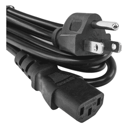Cable de Alimentación Eléctrica / 120-240 Vca / 18 AWG / 1.8 m (5.91 ft) / IEC 320C13 a NEMA 5-15P / Trifásico con Tierra