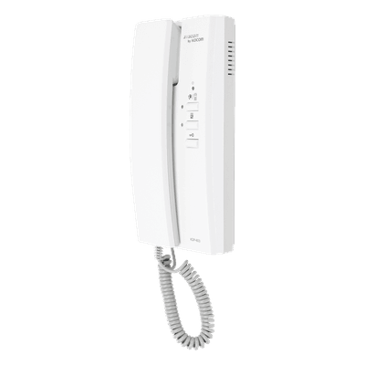 Auricular para sistema de audioportero / Compatible con KLPD410 y KIP120 / Cableado 5 hilos / Alcance 300 m (984 ft) / Montaje en pared