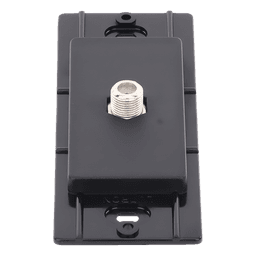 Salida de Pared Coaxial / Conector Tipo F 75 Ω / Apertura Designer / Sin Derating / Acabado Satinado Midnight