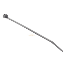 Cincho de Nylon 6.6 StrongHold™, 100mm largo x 2.5mm ancho, Color Negro, Exterior Resistente a Rayos UV, Paquete de 100pz