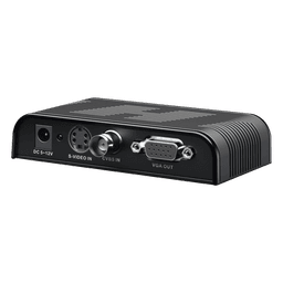 Convertidor de Video / S-Video, BNC y VGA a VGA / Resolución 1920x1200 / 6 Modos HD / Ajuste de Imagen / Fuente 5V 1A Incluida