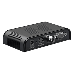 Convertidor de Video / S-Video, BNC y VGA a VGA / Resolución 1920x1200 / 6 Modos HD / Ajuste de Imagen / Fuente 5V 1A Incluida
