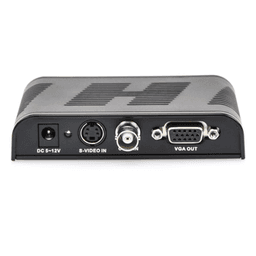 Convertidor de Video / S-Video, BNC y VGA a VGA / Resolución 1920x1200 / 6 Modos HD / Ajuste de Imagen / Fuente 5V 1A Incluida
