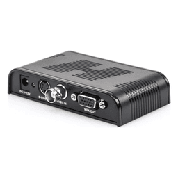 Convertidor de Video / S-Video, BNC y VGA a VGA / Resolución 1920x1200 / 6 Modos HD / Ajuste de Imagen / Fuente 5V 1A Incluida
