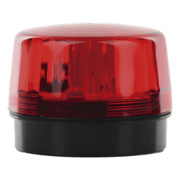 Luz Estroboscópica LED / 55 LEDs de Alta Intensidad / 8 Patrones de Parpadeo Ajustables / Batería de Respaldo 9V / Voltaje Universal 12-24 Vcc/Vca / IP66/IP55 / Bocina 100 dB