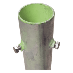 Base para Mástil / Tubo 2" Ced. 30 / Altura 80 cm (2.6 ft) / Base 50 x 50 cm / Galvanizado por Inmersión / 4 Barrenos de Fijación