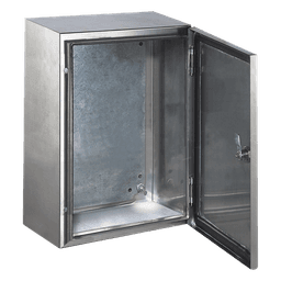 Gabinete de Acero Inoxidable IP66 / IK10 / 400 x 600 x 250 mm / 15.7 x 23.6 x 9.8 in / Carga 50 kg / Placa Galvanizada