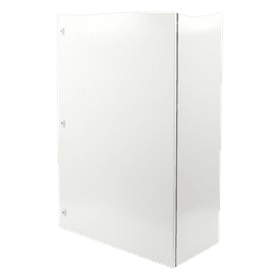 Gabinete de Acero IP66 / IK10 / 800 x 1200 x 400 mm (31.5 x 47.2 x 15.7 in) / Carga 120 kg / Placa Trasera Metálica / Cerradura con Llave