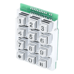 Teclado Iluminado para Portero Telefónico / Full Duplex Manos Libres / 100 Números de Teléfono / 2 Relés de Control de Acceso / Montura Empotrada 8.375' x 14' x 3.25'