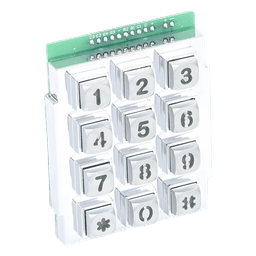 Teclado Iluminado para Portero Telefónico / Full Duplex Manos Libres / 100 Números de Teléfono / 2 Relés de Control de Acceso / Montura Empotrada 8.375' x 14' x 3.25'