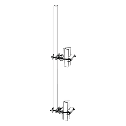 Mástil de Montaje Lateral / 1.9" (48.26 mm) / 6' (1.82 m) / Acero Galvanizado / Torres Super Titan Secciones 1-21