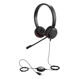 Auricular Profesional UC / Conectividad Dual USB y 3.5 mm / Micrófono con Cancelación de Ruido / Controlador en Cable con LED / Plug and Play