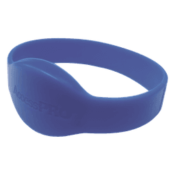 Brazalete de Proximidad / 125 kHz EM / 74 mm Diámetro / 2.43 pies / Wiegand 26 bits / Silicona Resistente al Agua / Azul