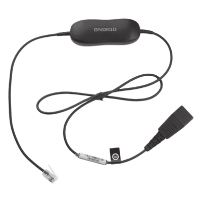 Cable Adaptador de Auricular / Conector QD a RJ-9 / 8 Configuraciones / Amplificación de Micrófono / 80 cm (2.6 ft) o 200 cm (6.6 ft)