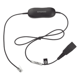 Cable Adaptador de Auricular / Conector QD a RJ-9 / 8 Configuraciones / Amplificación de Micrófono / 80 cm (2.6 ft) o 200 cm (6.6 ft)
