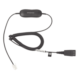 Cable QD a RJ-9 / Conexión Universal Auricular-Teléfono / 8 Posiciones de Ajuste / Diseño Enroscado Profesional