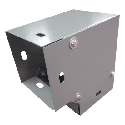 Derivación codo horizontal de 90 grados 65 x 65 mm, fabricado en lámina de acero al carbón